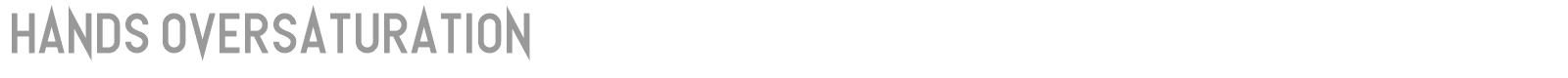 Hands Oversaturation font preview